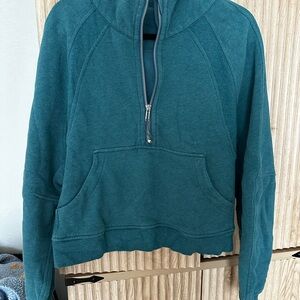 lululemon athletica Teal Cowl Neck Sweater